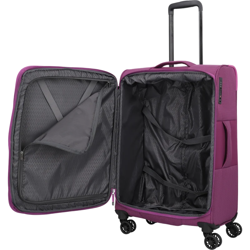 Travelite Corsiica 4-Rollen-Trolley M erw. 67 cm -Pink