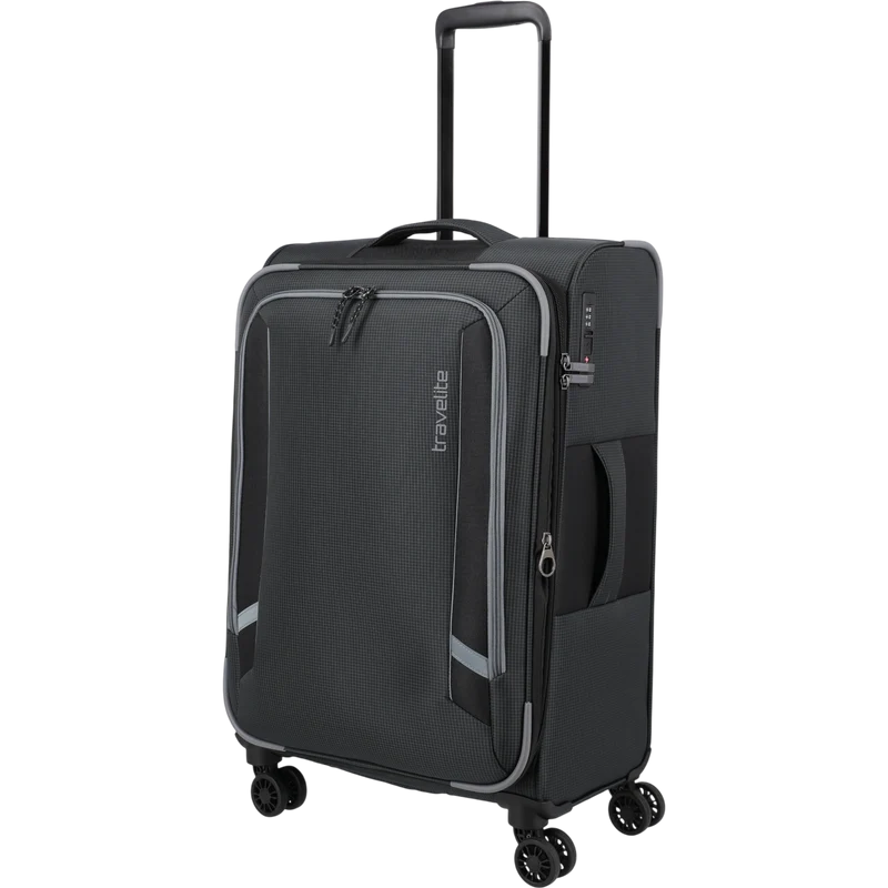 Travelite Corsiica 4-Rollen-Trolley M erw. 67 cm -Black