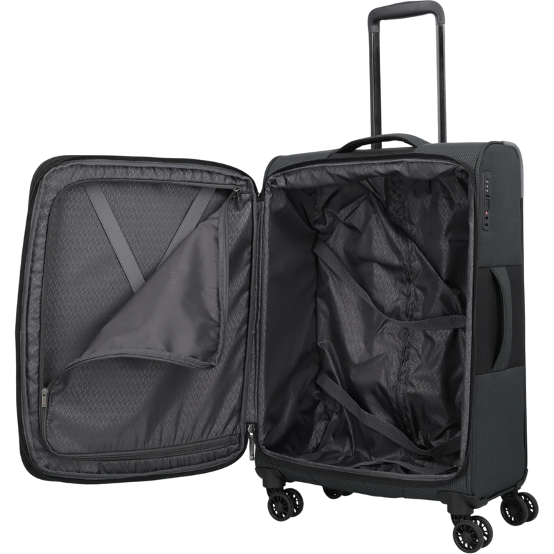 Travelite Corsiica 4-Rollen-Trolley M erw. 67 cm -Black