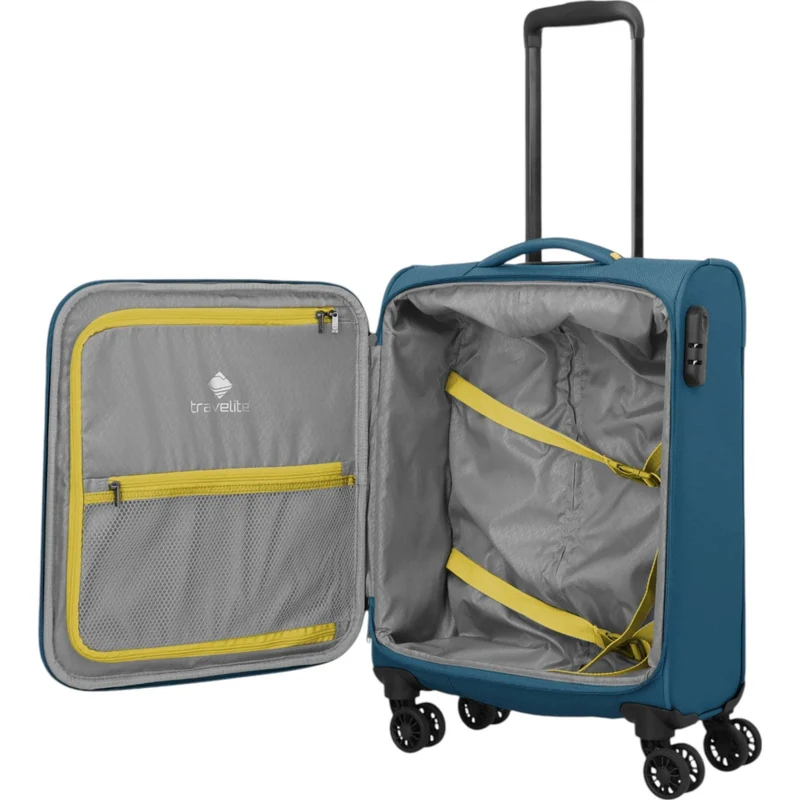 Travelite Umbria 4-Rollen-Kabinentrolly S 55 cm -Petrol
