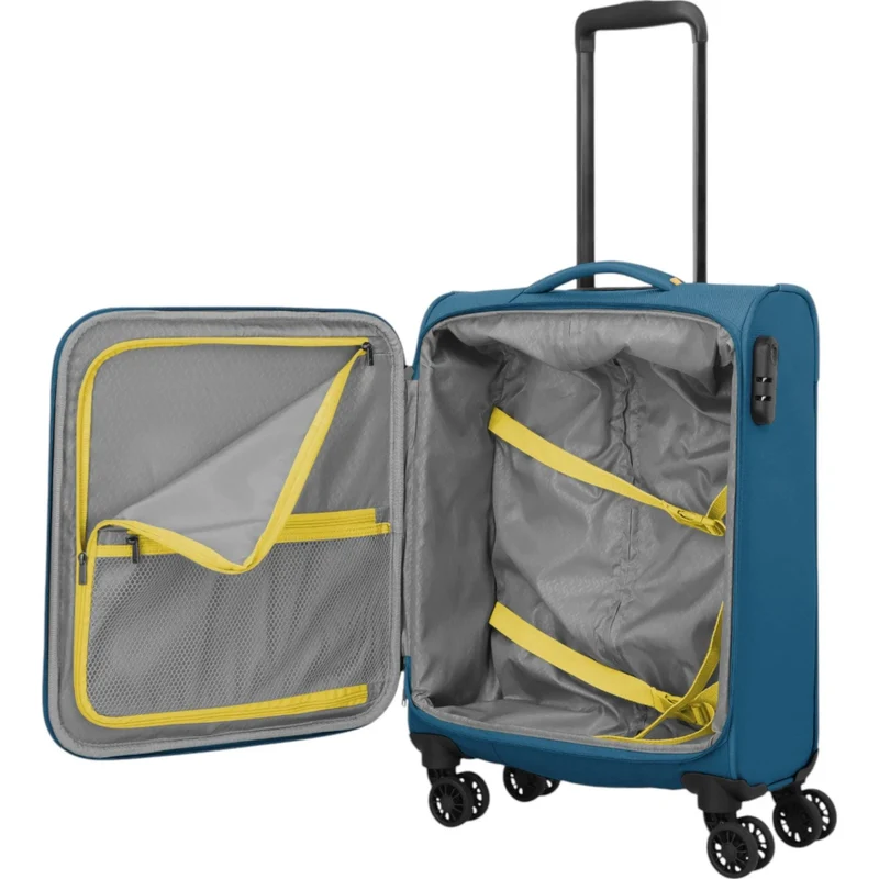 Travelite Umbria 4-Rollen-Kabinentrolly S 55 cm -Petrol