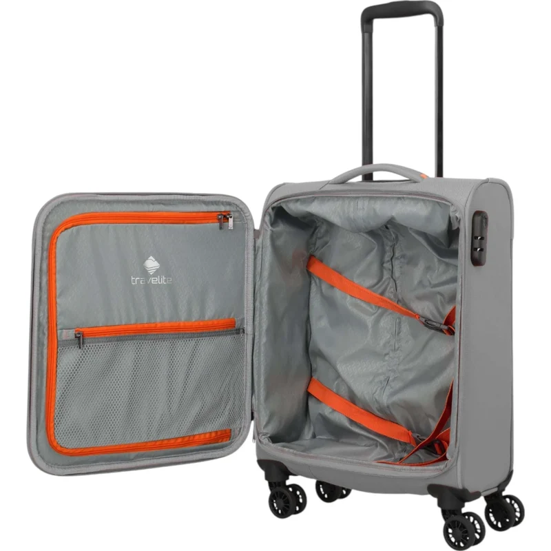 Travelite Umbria 4-Rollen-Kabinentrolly S 55 cm -Smoky Grey