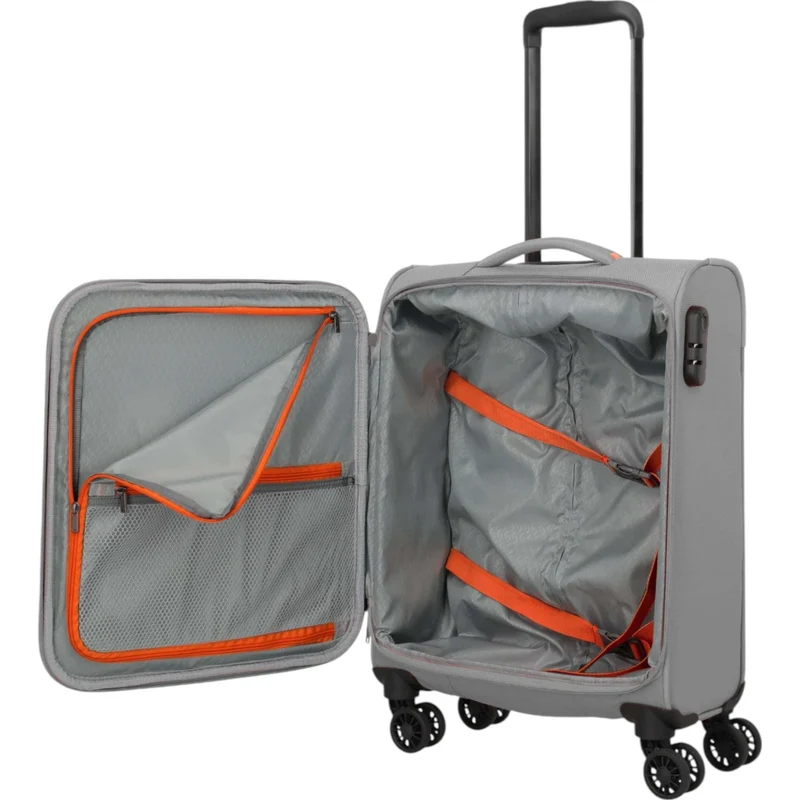 Travelite Umbria 4-Rollen-Kabinentrolly S 55 cm -Smoky Grey