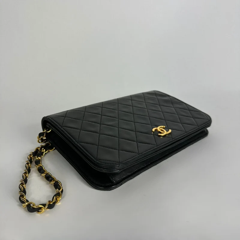 Chanel Enkele Flap Bag Lamsleer