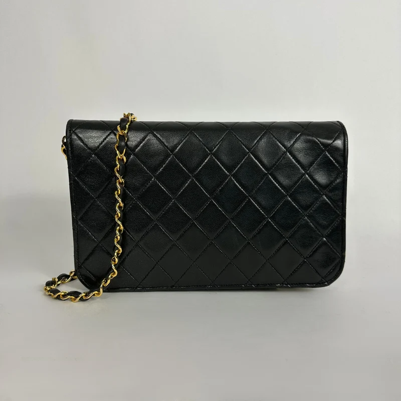 Chanel Enkele Flap Bag Lamsleer
