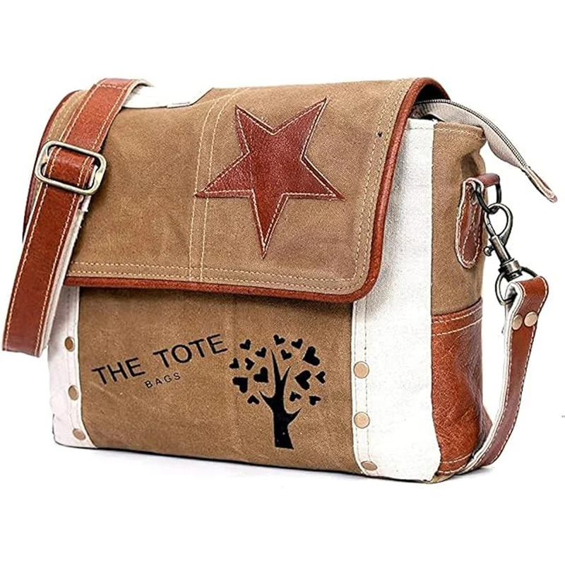 Canvas Upcycle Crossbody Bag
