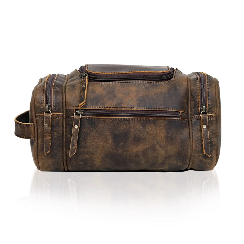 ATLANTA BUFFALO LEATHER DUFFEL COMBO SET