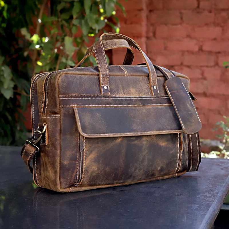 ATLANTA BUFFALO LEATHER DUFFEL COMBO SET