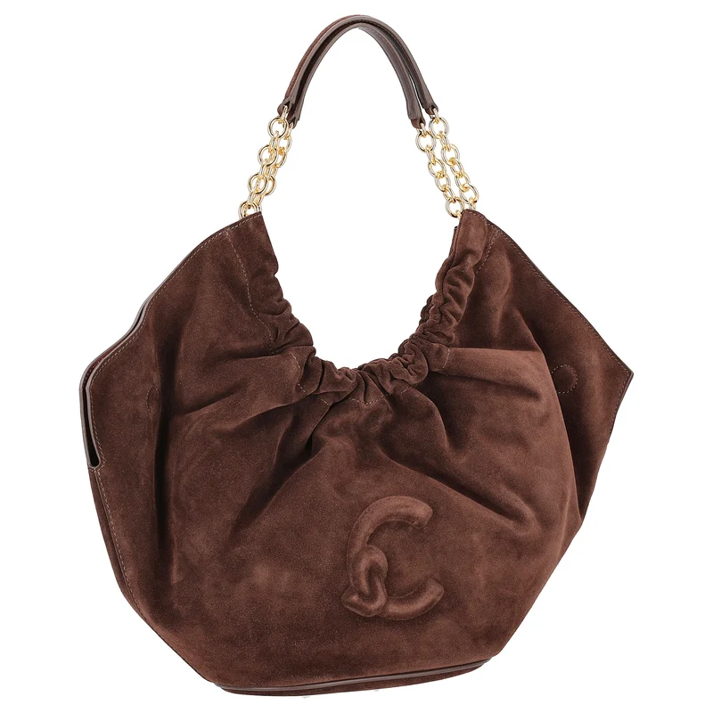 Coccinelle Smash Suede Bim - Schultertasche 27 cm (brunette/brunet)