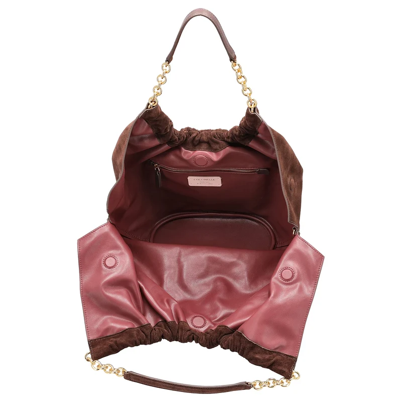 Coccinelle Smash Suede Bim - Schultertasche 27 cm (brunette/brunet)