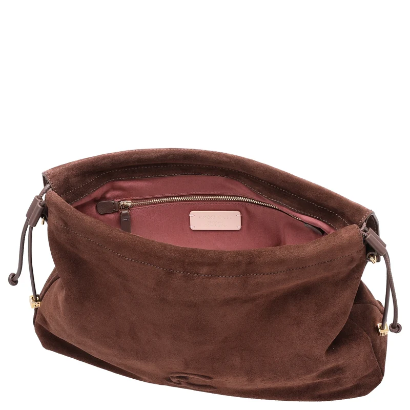 Coccinelle Lidia Suede Bim - Umhängetasche 40 cm (brunette/brunet)