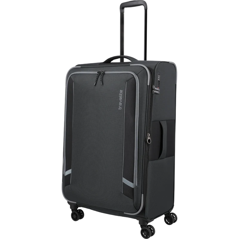 Travelite Corsiica 4-Rollen-Trolley L erw. 77 cm -Black