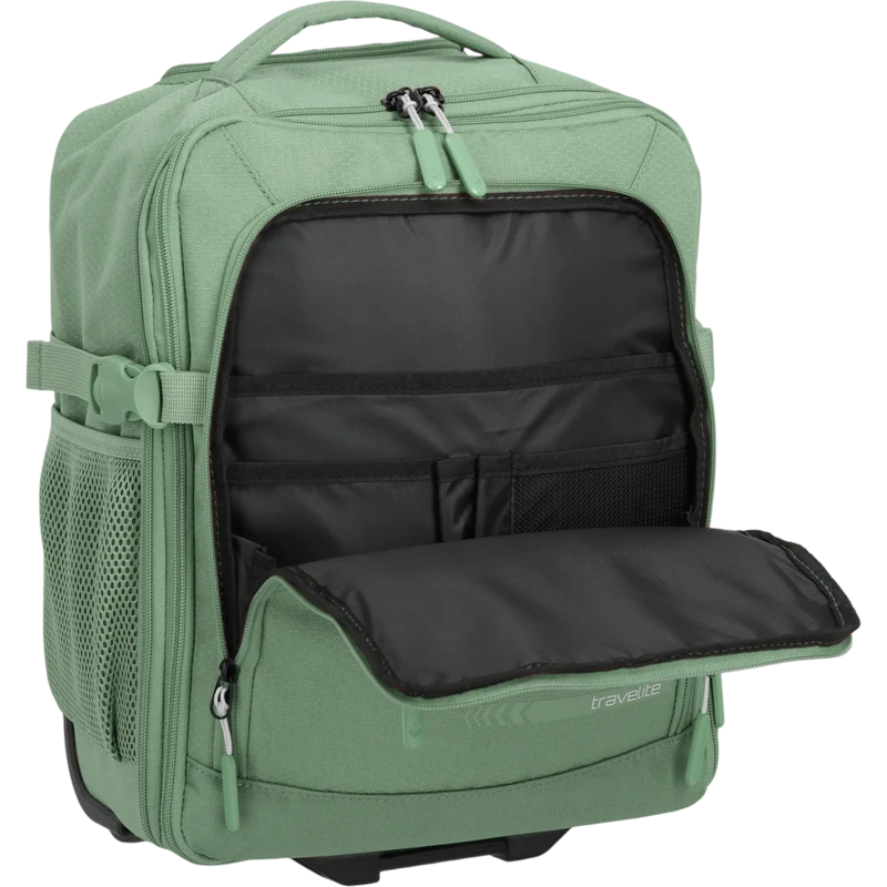 Travelite Kick Off Trolley-Rucksack 40 cm -Salbei