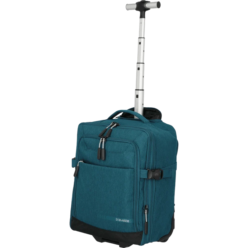Travelite Kick Off Trolley-Rucksack 40 cm -Petrol