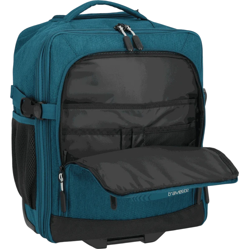 Travelite Kick Off Trolley-Rucksack 40 cm -Petrol