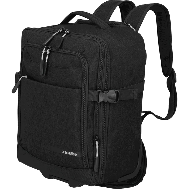 Travelite Kick Off Trolley-Rucksack 40 cm -Schwarz