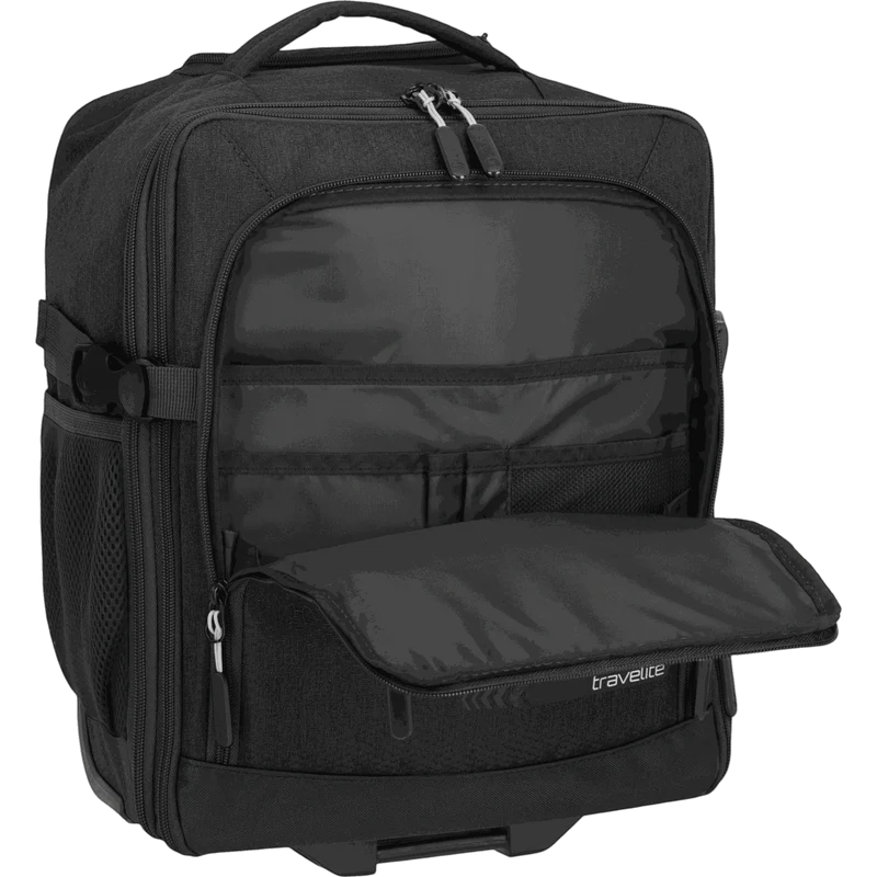 Travelite Kick Off Trolley-Rucksack 40 cm -Schwarz
