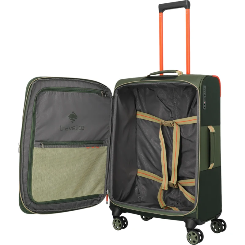Travelite Color Craze 4-Rollen-Koffer M 66 cm -olive
