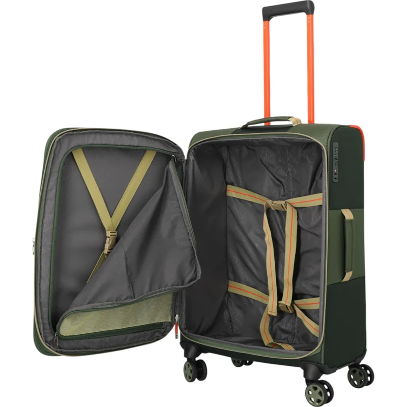 Travelite Color Craze 4-Rollen-Koffer M 66 cm -olive