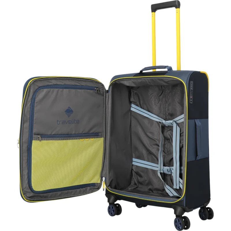 Travelite Color Craze 4-Rollen-Koffer M 66 cm -dunkelblau