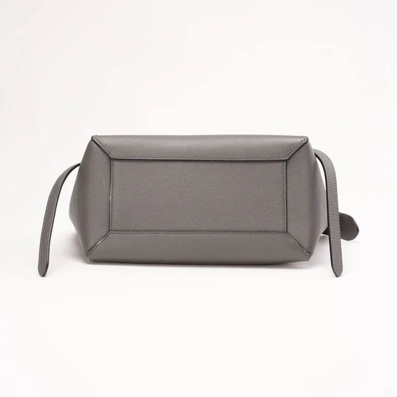 Celine Nano Gürteltasche in Grau aus genarbtem Kalbsleder 2018