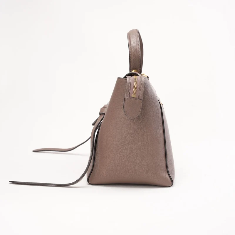 Celine Micro Belt Bag aus taupefarbenem genarbtem Kalbsleder, 2015