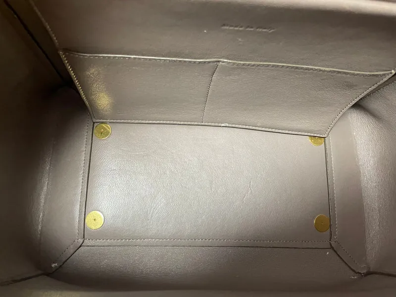Celine Micro Belt Bag aus taupefarbenem genarbtem Kalbsleder, 2015