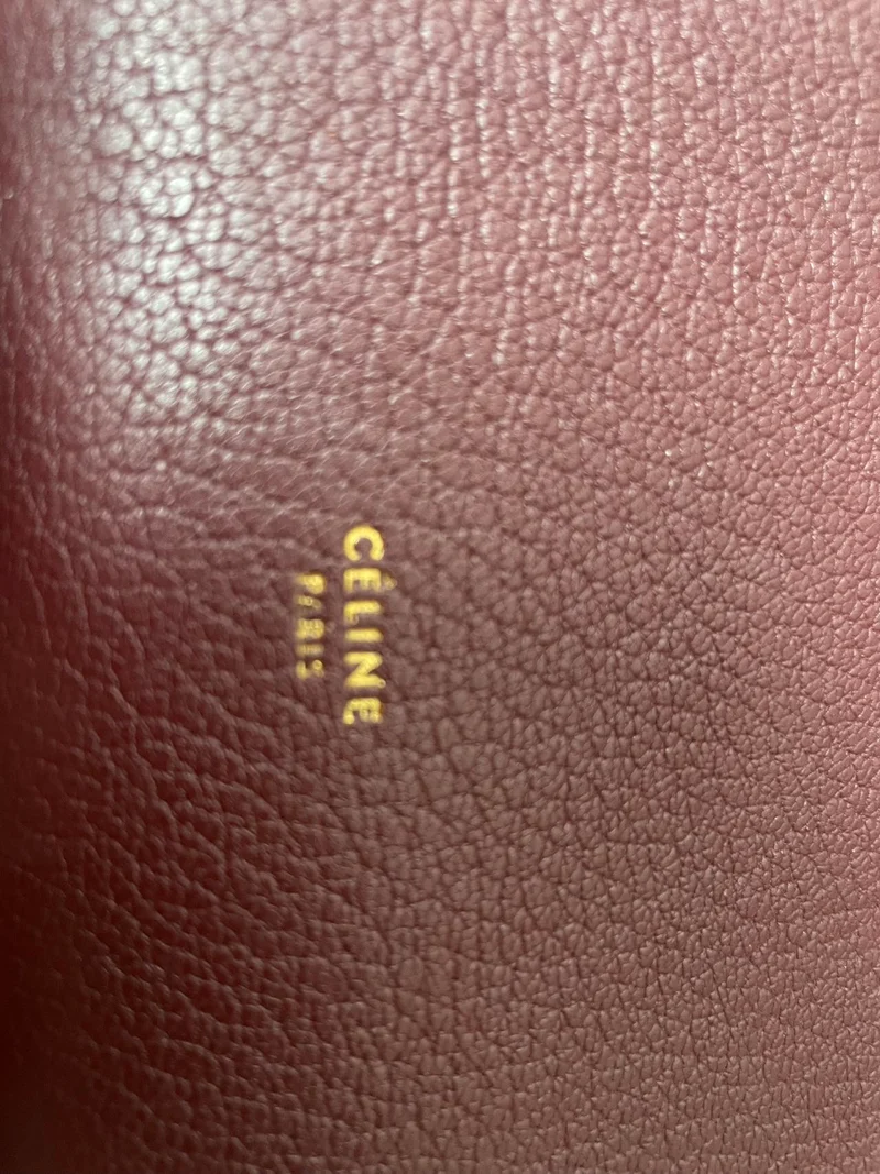 Celine Bi-Color Mini Belt Bag in Burgundy and Dark Brown Flap 2019