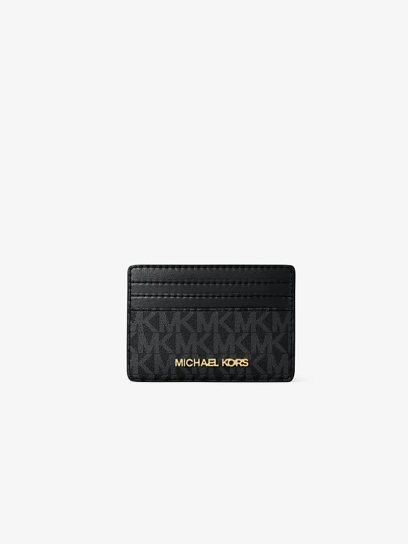 Michael Kors Medium Logo Pouch & Card Case Gift Set Signature Canvas Geschenkset