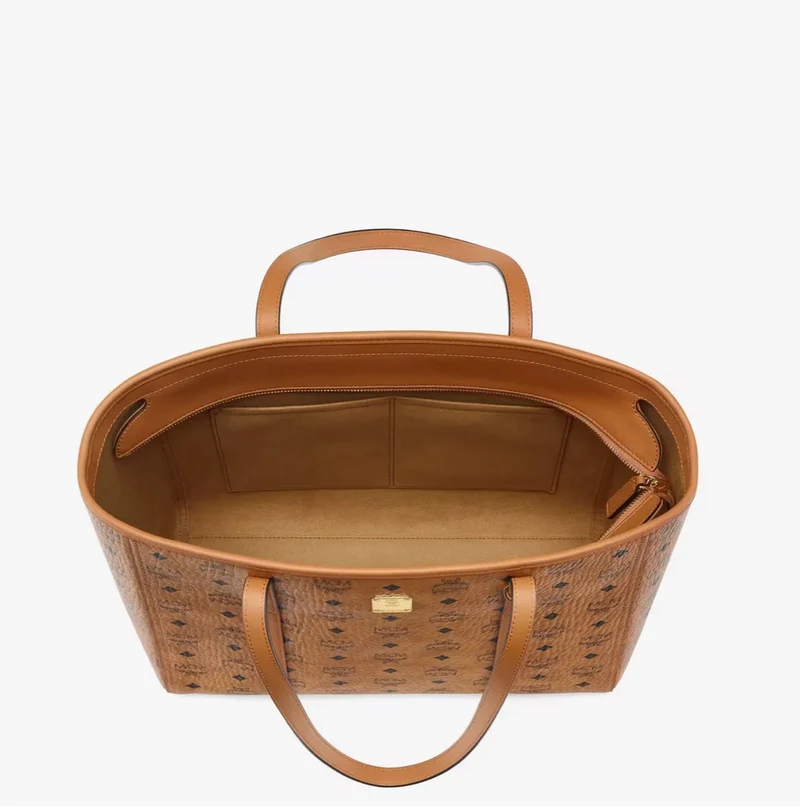 MCM Aren Tote Medium in Denim Visetos