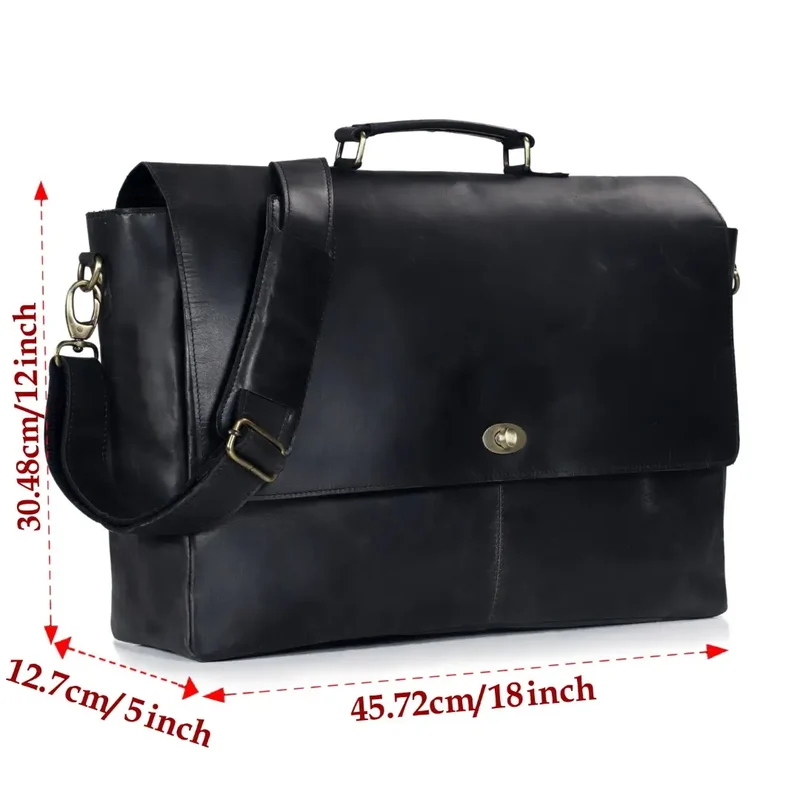 Captain Lawyer Leather Messenger Bag