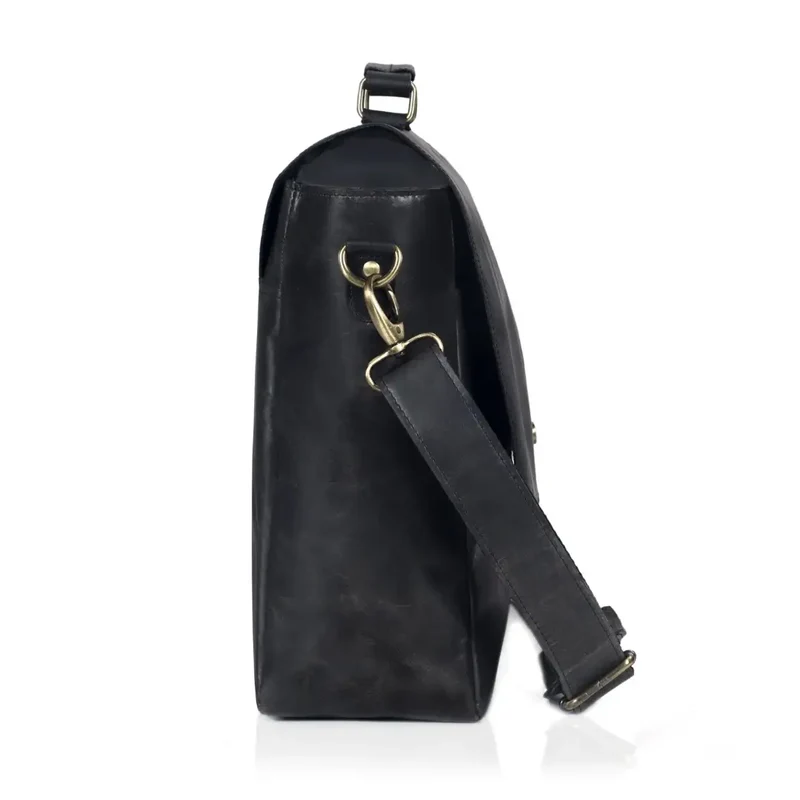 Captain Lawyer Leather Messenger Bag