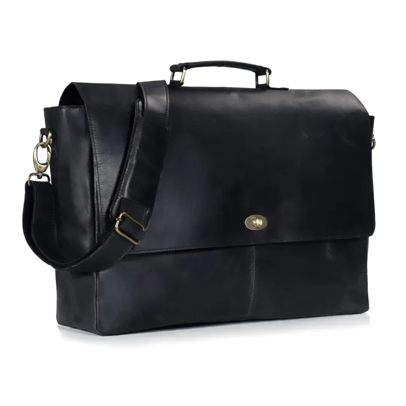 Captain Lawyer Leather Messenger Bag