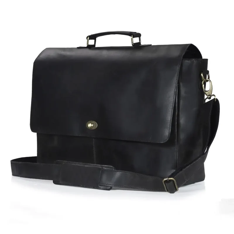 Captain Lawyer Leather Messenger Bag