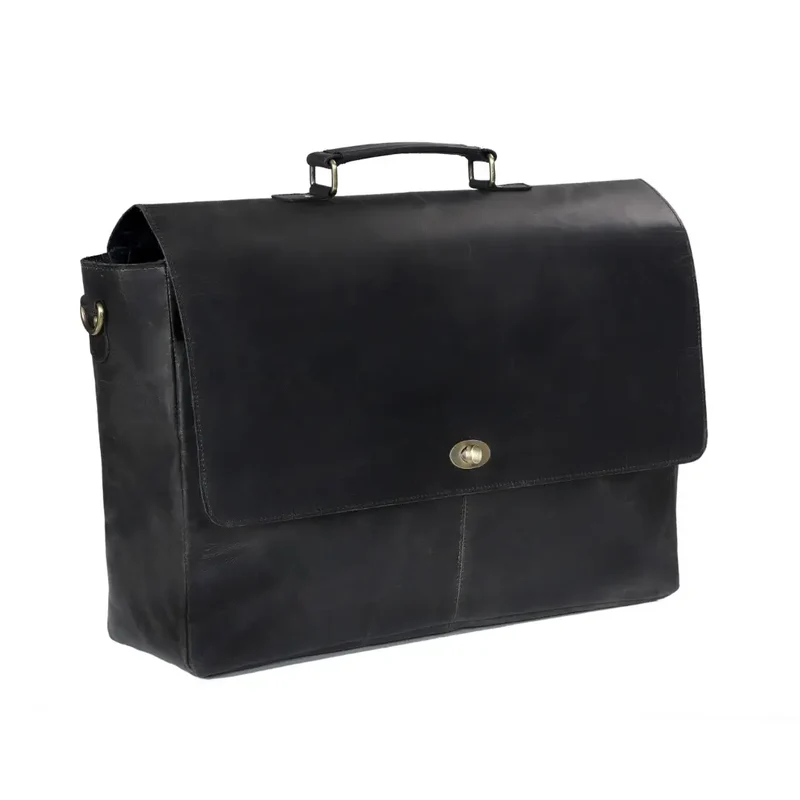 Captain Lawyer Leather Messenger Bag