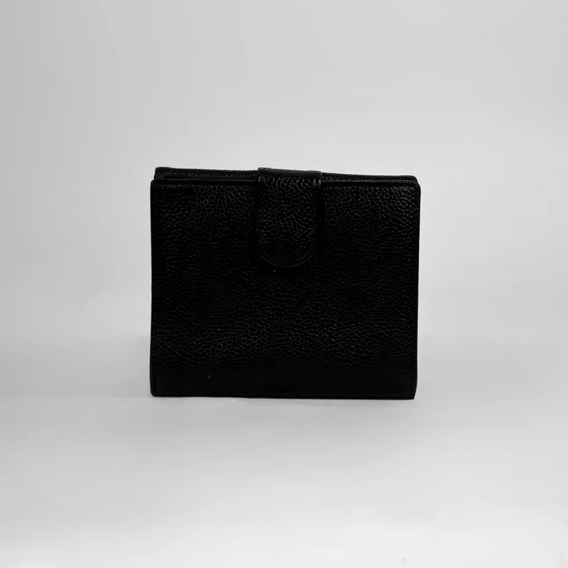 Chanel Caviar Timeless CC-portemonnee in zwart