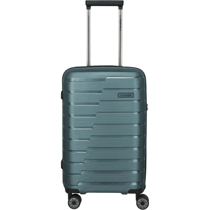 Travelite Air Base 4-Rollen-Kabinentrolley S Slim 55 cm -Eisblau