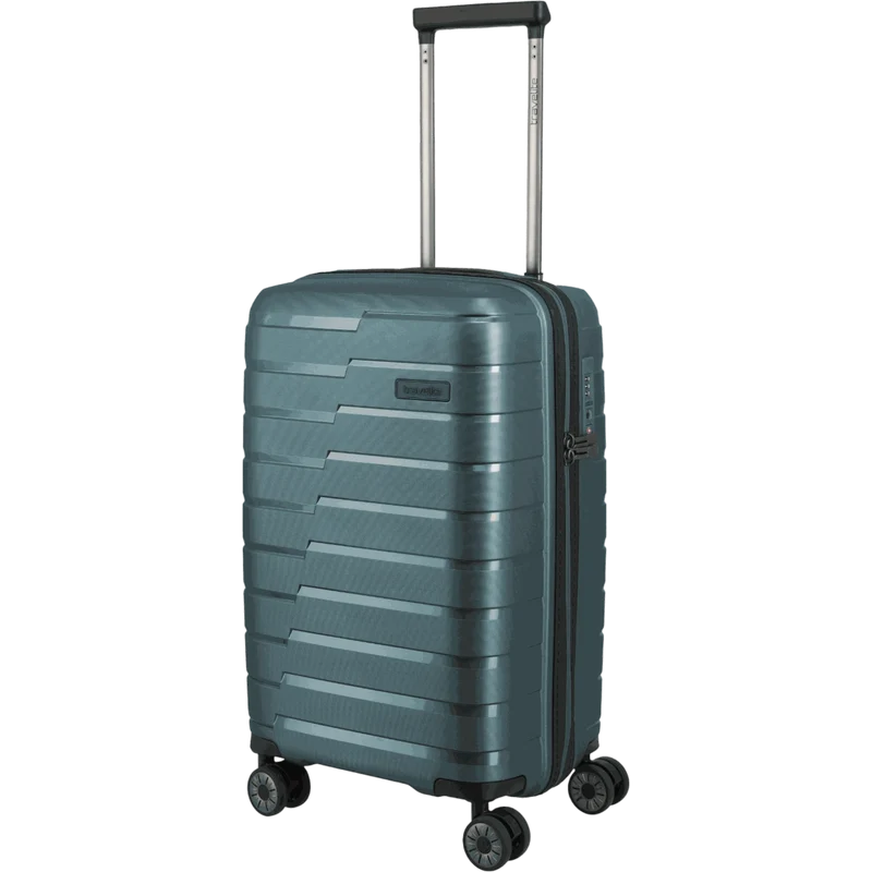 Travelite Air Base 4-Rollen-Kabinentrolley S Slim 55 cm -Eisblau