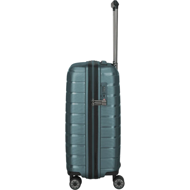 Travelite Air Base 4-Rollen-Kabinentrolley S Slim 55 cm -Eisblau