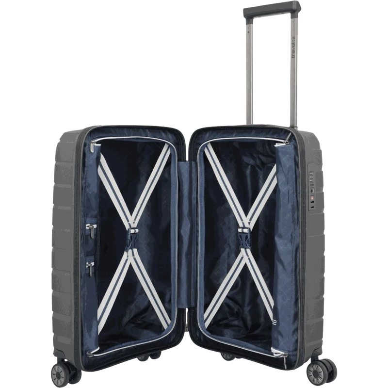 Travelite Air Base 4-Rollen-Kabinentrolley S Slim 55 cm -Anthrazit