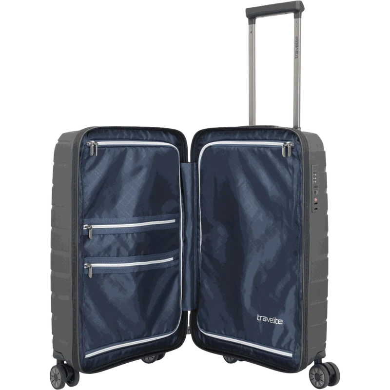 Travelite Air Base 4-Rollen-Kabinentrolley S Slim 55 cm -Anthrazit
