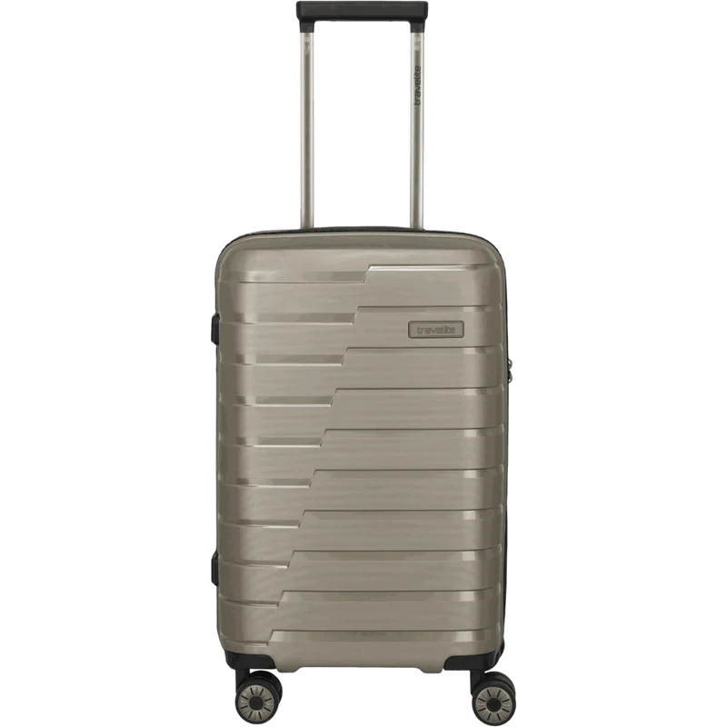 Travelite Air Base 4-Rollen-Kabinentrolley S Slim 55 cm -Champagner