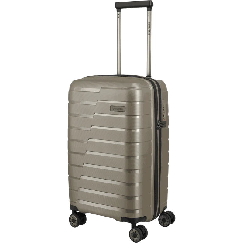 Travelite Air Base 4-Rollen-Kabinentrolley S Slim 55 cm -Champagner