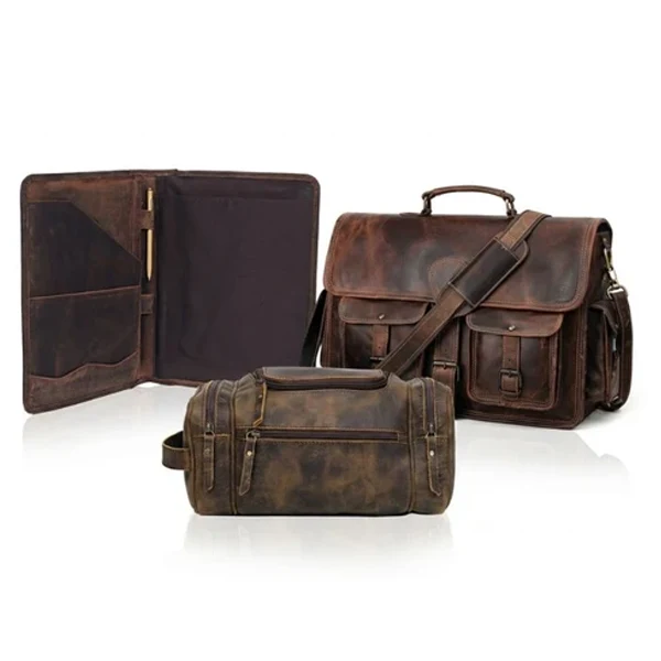 PENNSYLVANIA LEATHER BUSINESS ESSENTIALS COMBO SET