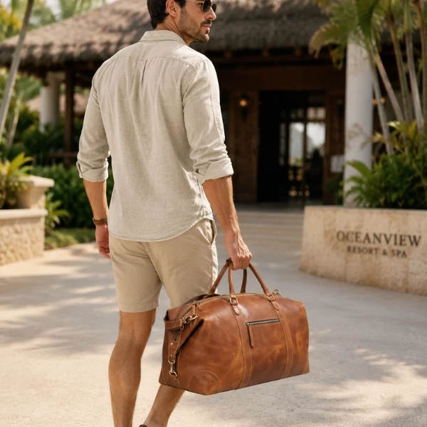 Nashville Leather Duffel Bag