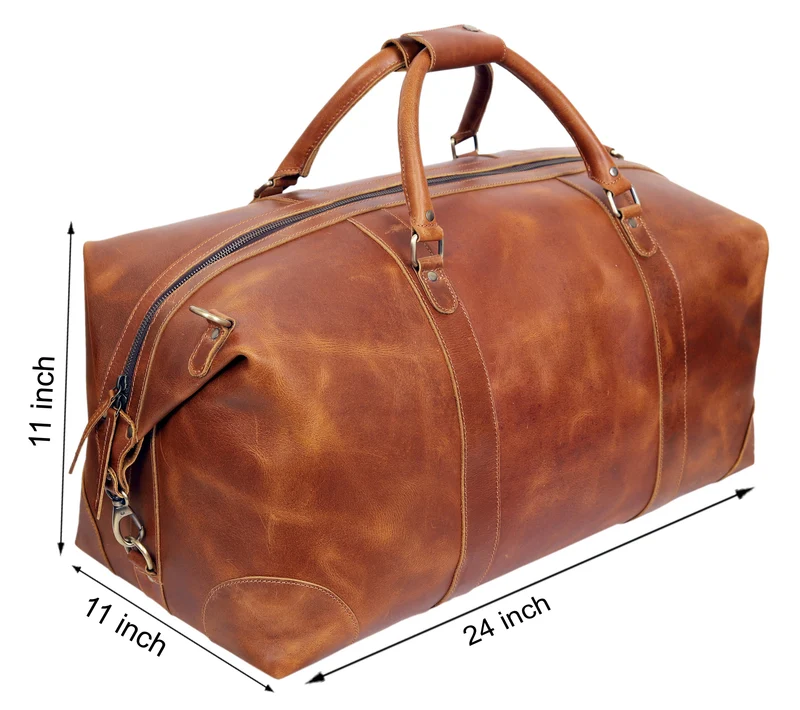 Nashville Leather Duffel Travel Bag