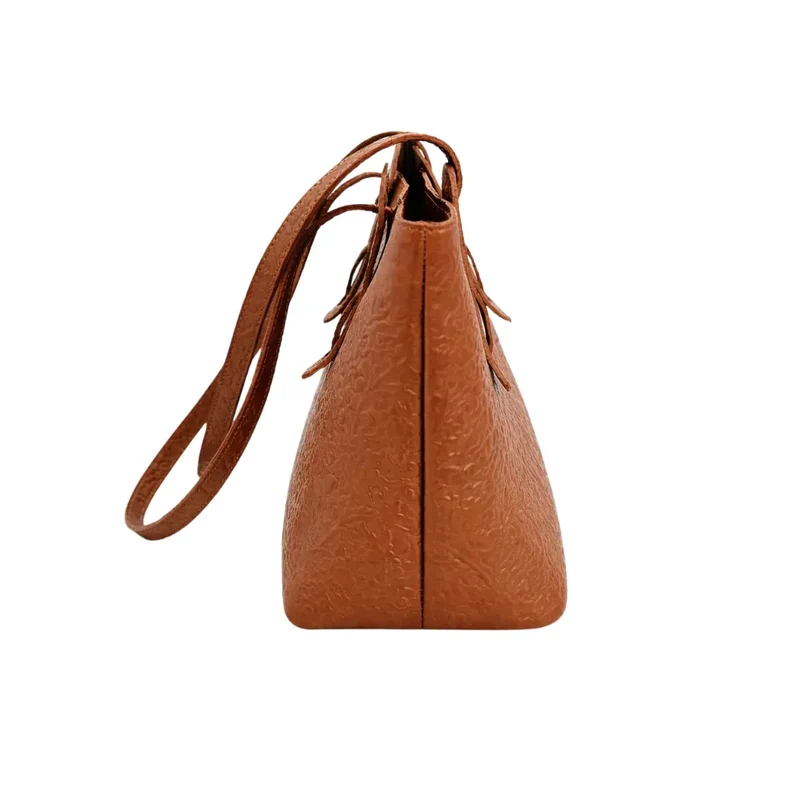 Heirloom Lightweight Tooled Leather Tote Bag