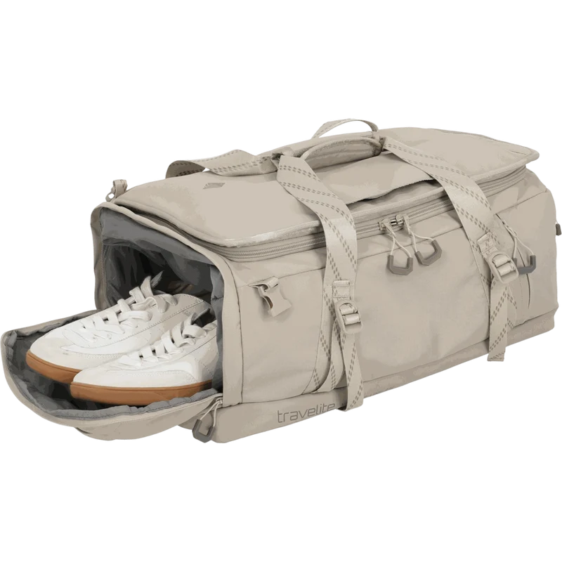 Travelite Venture Line Reisetasche mit Rucksackfunktion M 50 cm -Sand