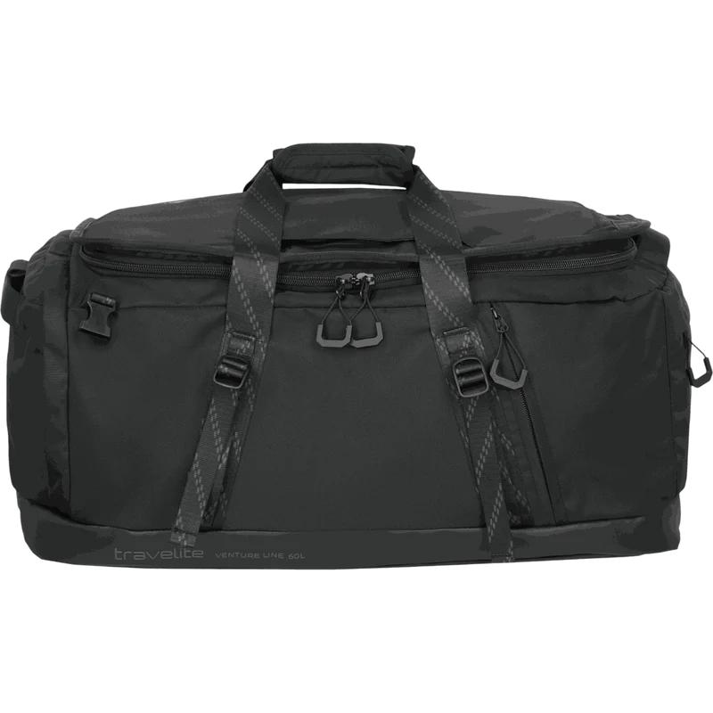 Travelite Venture Line Reisetasche mit Rucksackfunktion L 57 cm -Black