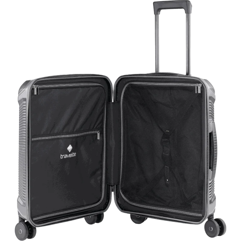 Travelite Millennium 4-Rollen-Kabinentrolley S 55 cm -Silver